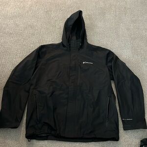 Mens black Columbia jacket size large